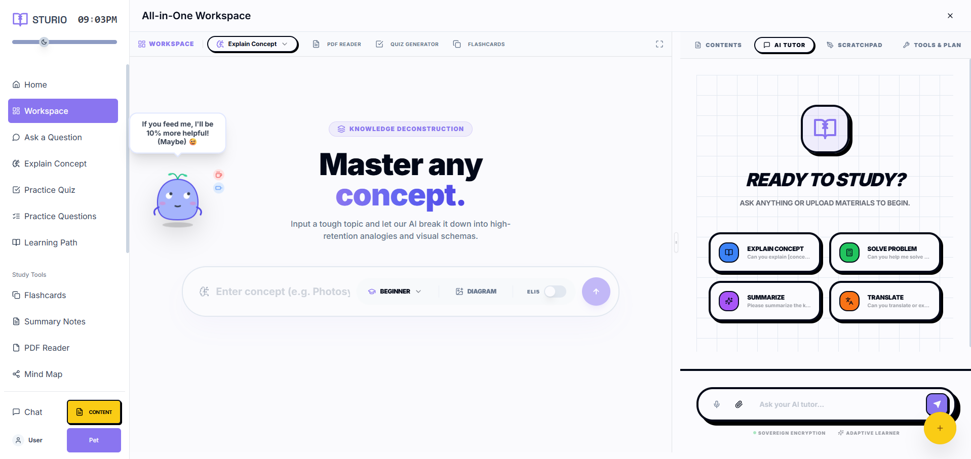 STURIO AI Study Platform